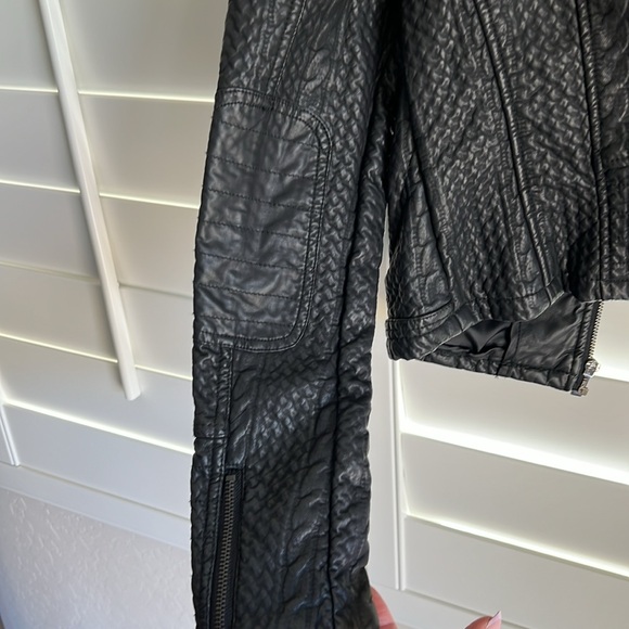 Blanc Noir black distressed look jacket - Picture 7 of 11